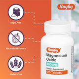 RUGBY LABORATORIES tabletas en mano para comparar tamaño y facilitar la dosificación