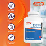 RUGBY LABORATORIES multivitamínico junto a una comida para mejor absorción