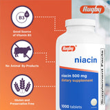 RUGBY LABORATORIES tabletas en la mano mostrando toma diaria sencilla