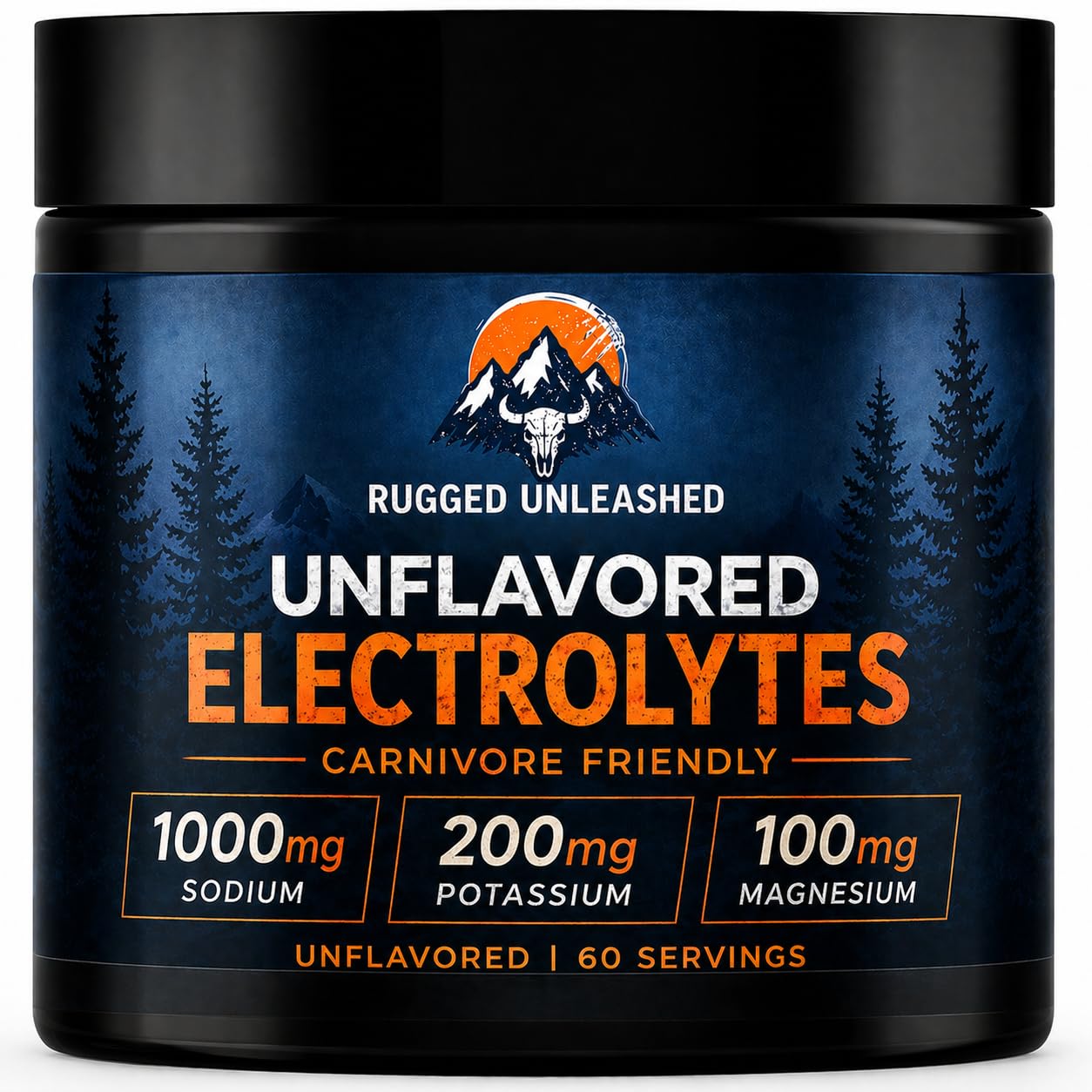 Rugged Unleashed envase frontal mostrando diseño y limpieza de ingredientes