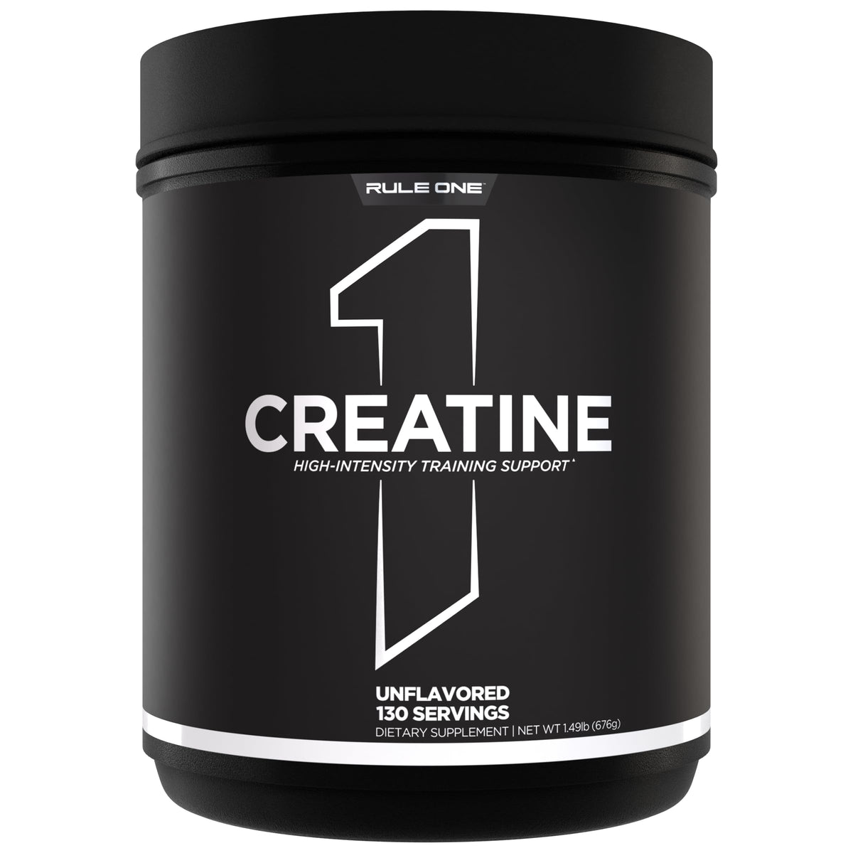 Rule 1 Proteins envase frontal mostrando 130 servicios y beneficio de conveniencia