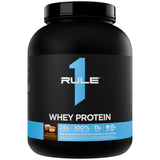 Rule 1 Proteins vista frontal del empaque mostrando 64 servicios y sabor