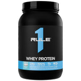 Rule 1 Proteins bote frontal mostrando diseño y cantidad para conveniencia
