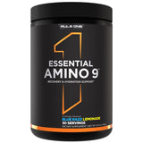 Rule 1 Proteins bote frontal mostrando diseño y 30 servicios beneficios claros