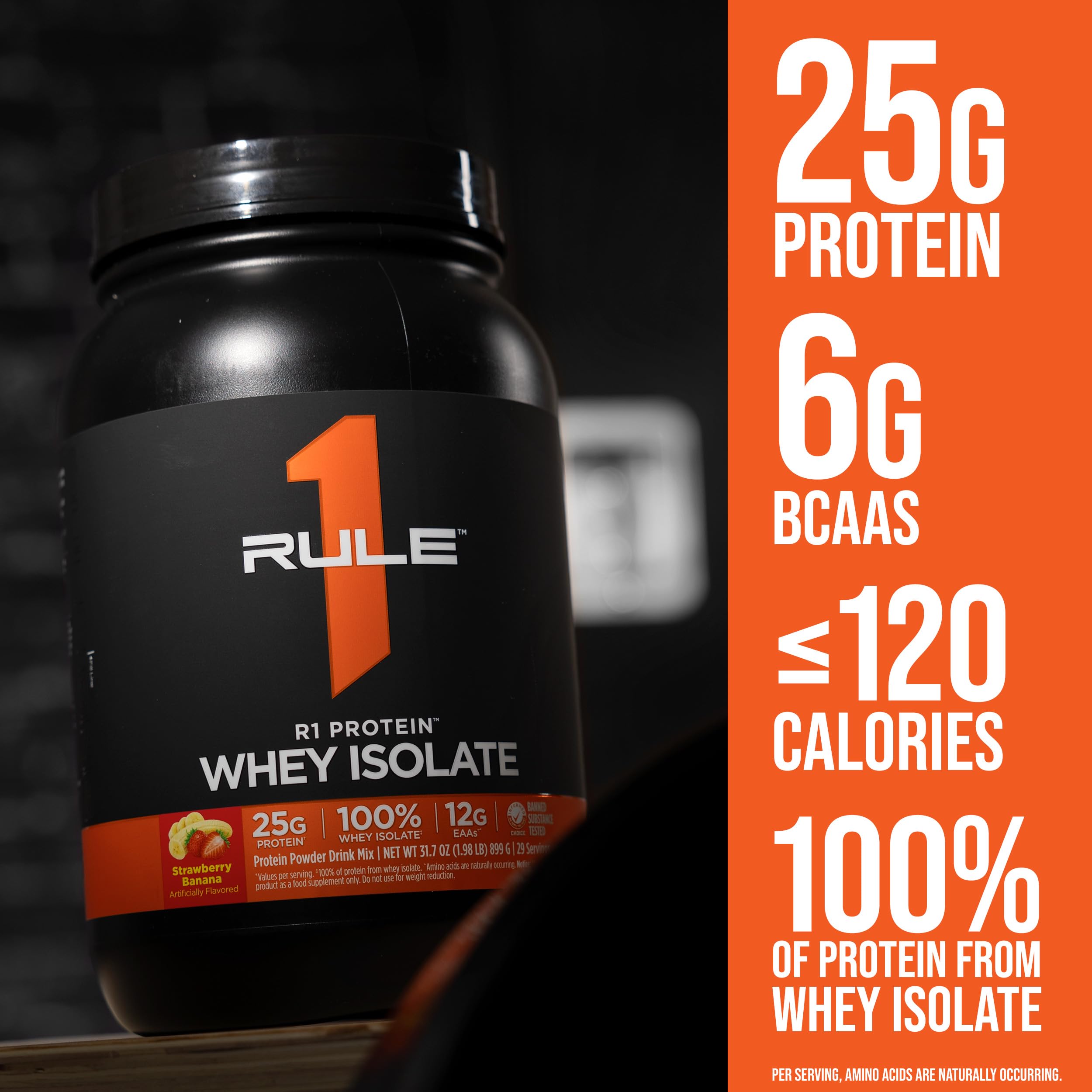 Rule 1 Proteins polvo textura cercano, mezcla fina y disolución rápida