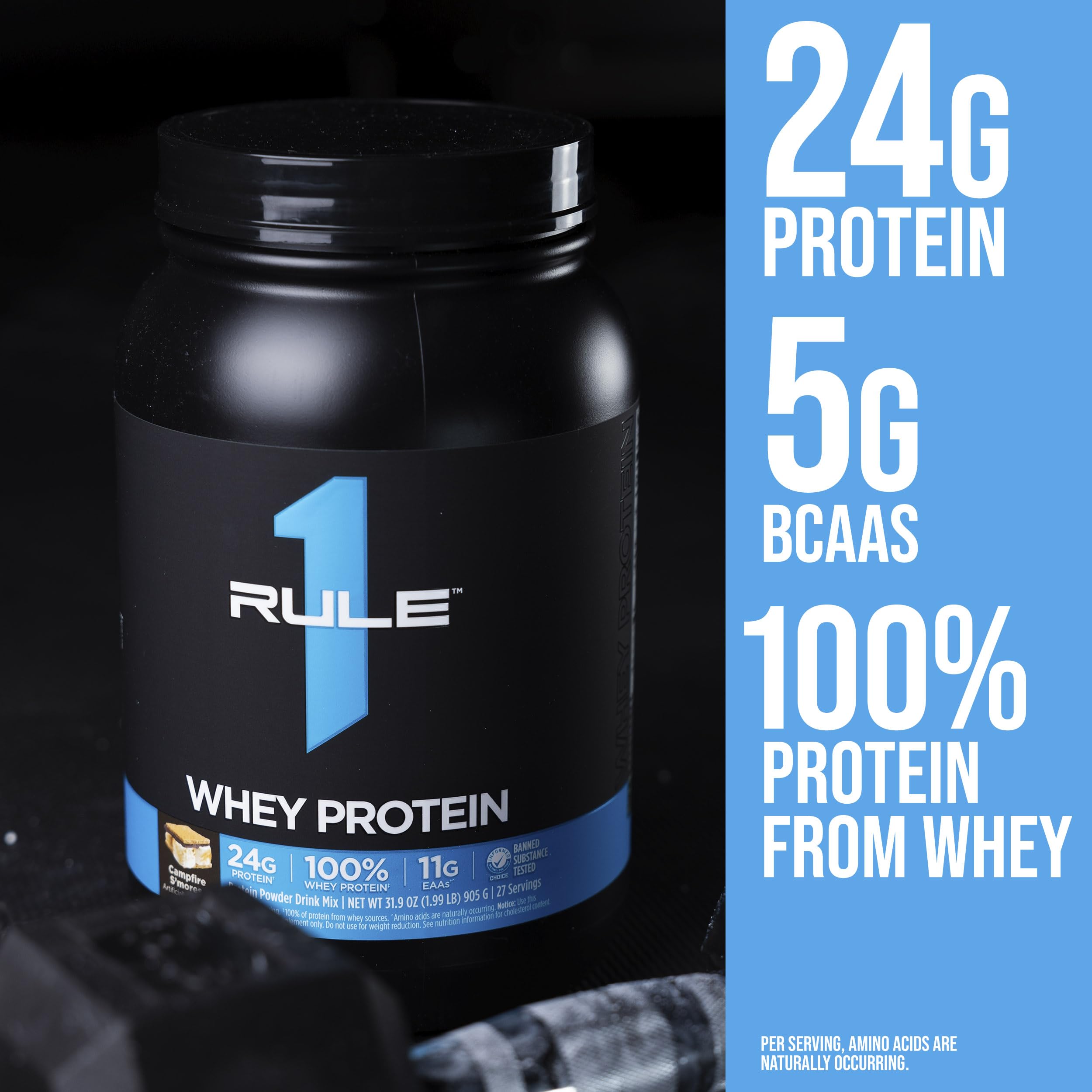 Rule 1 Proteins batido preparado en vaso, conveniencia para recuperación