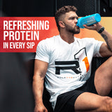 Rule 1 Proteins vaso preparado con hielo para hidratación rápida y sabor fresco