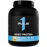 Rule 1 Proteins envase frontal Banana Crème mostrando 68 servicios y 5 lb