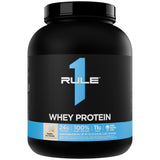 Rule 1 Proteins envase frontal Vainilla Ice Cream mostrando cantidad y sello de calidad