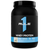 Rule 1 Proteins envase frontal Vainilla Ice Cream mostrando 27 raciones y diseño claro