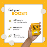 Run Gum paquete abierto con dos piezas, beneficio: listo al instante