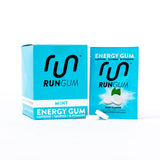 Run Gum empaque frontal menta mostrando formato compacto y práctico