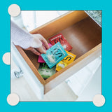 Run Gum caja con 12 sobres mostrando cantidad y empaque para llevar