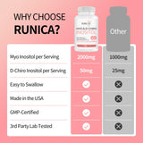 RUNICA cápsula vegana aislada destacando pureza y origen vegetal