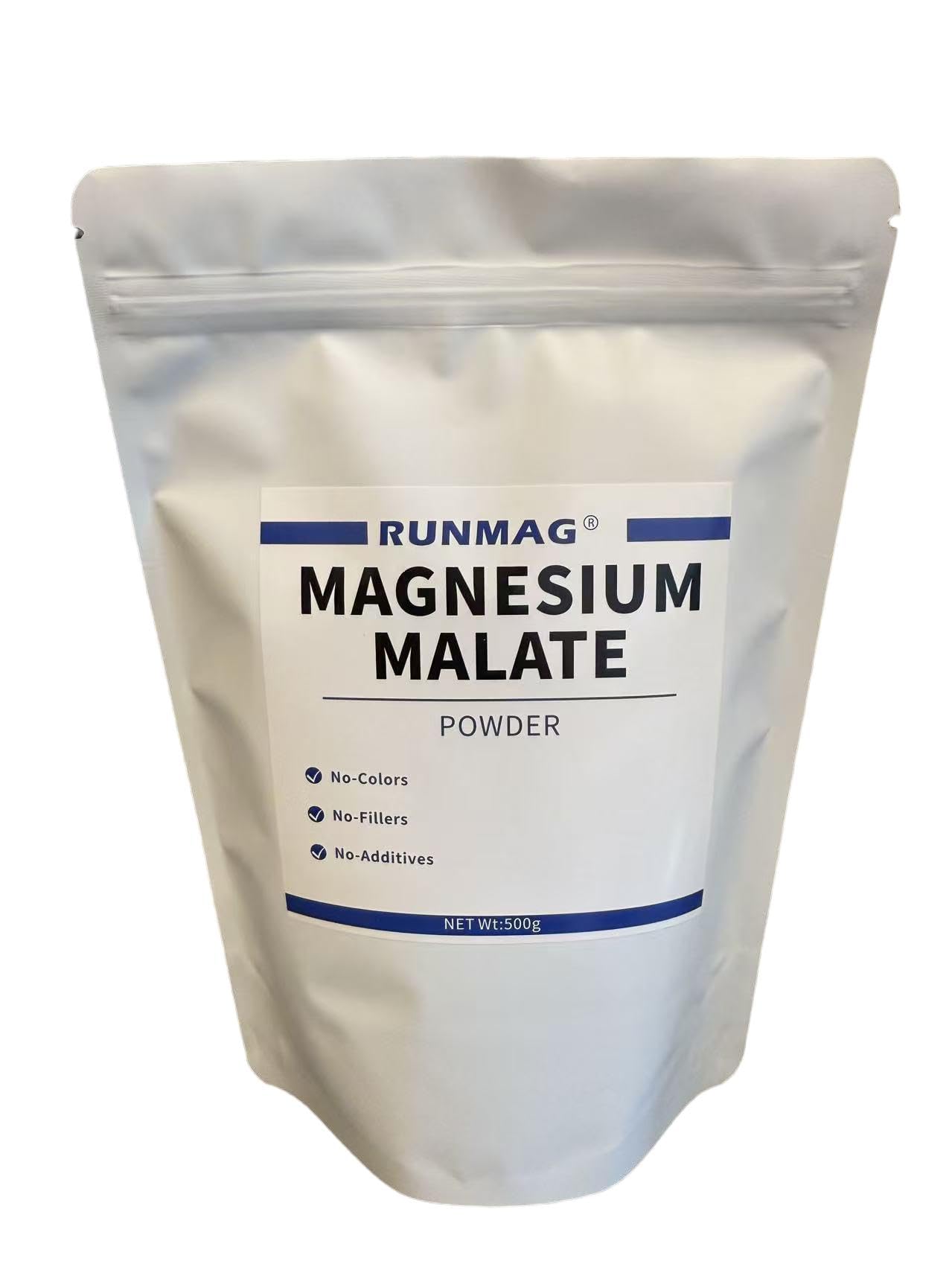 RUNMAG envase frontal de 500 g mostrando etiqueta clara y beneficios