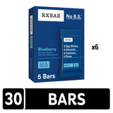 RXBAR barra cortada mostrando interior denso y aporte de proteína