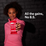 RXBAR barra fresa cortada mostrando interior y aporte proteico visible