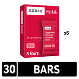RXBAR detalle de fresas y nueces que ilustran ingredientes reales