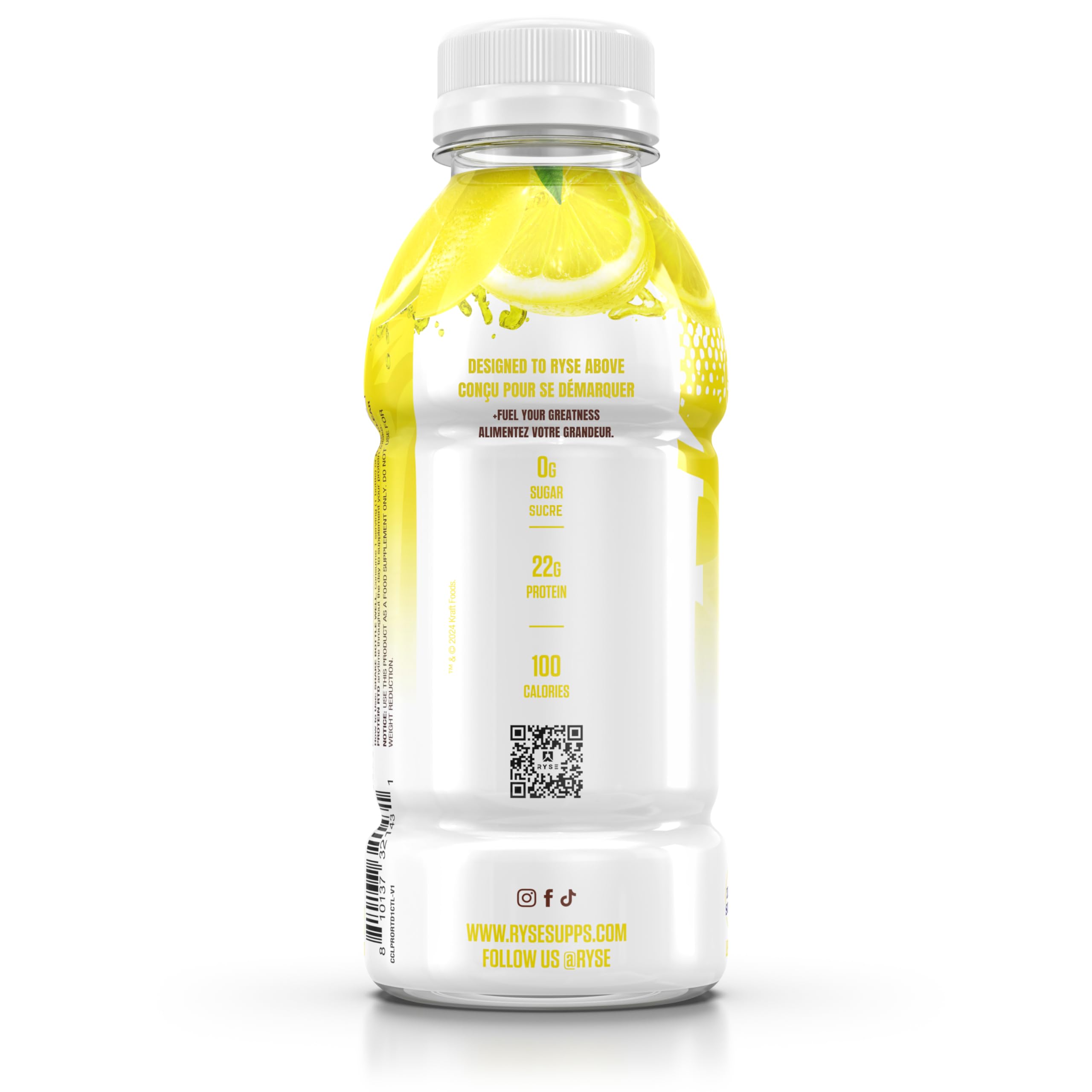 RYSE Up Supplements botella en mano para comparar tamaño y conveniencia para llevar