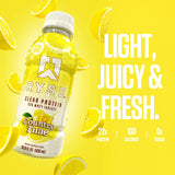 RYSE Up Supplements botellas frías con hielo en nevera mostrando servicio refrescante