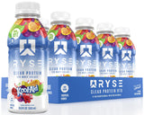 RYSE Clear Protein vista frontal mostrando botella y etiqueta clara con beneficio refrescante