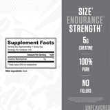RYSE Up Supplements detalle del polvo de creatina puro y sin aditivos