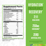 RYSE Up Supplements detalle de etiqueta con ingredientes y sin colorantes