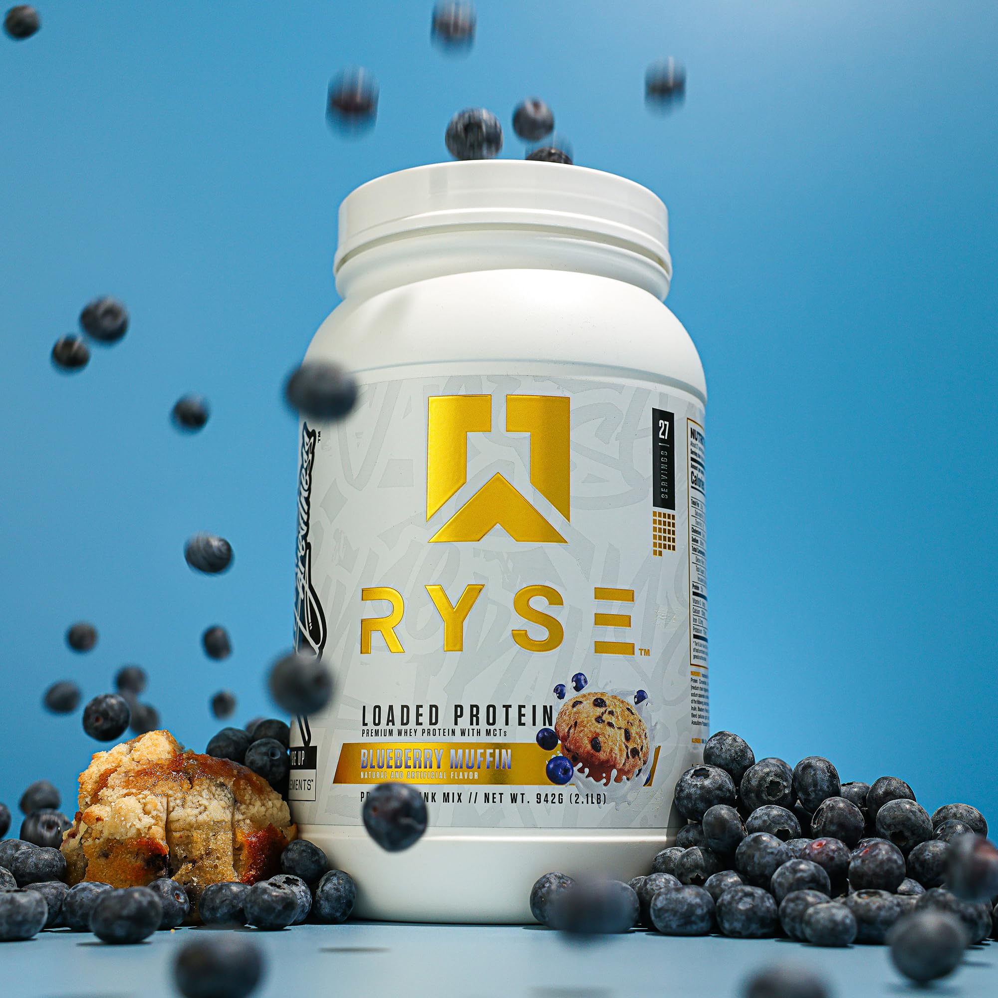 RYSE Up Supplements etiqueta nutricional mostrando ingredientes transparentes