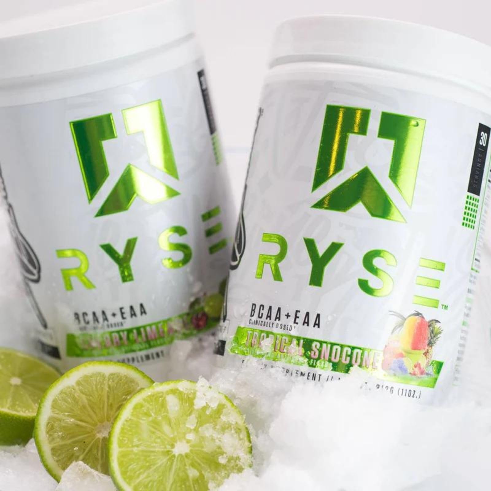 RYSE etiqueta con ingredientes y datos nutricionales para transparencia y pureza