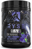 RYSE Up Supplements envase frontal mostrando sabor y fuerza