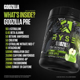 RYSE Up Supplements cuchara medidora con porción mostrando dosificación segura