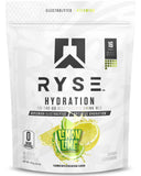 RYSE Up Supplements envase delantero con información clara y beneficio de rehidratación