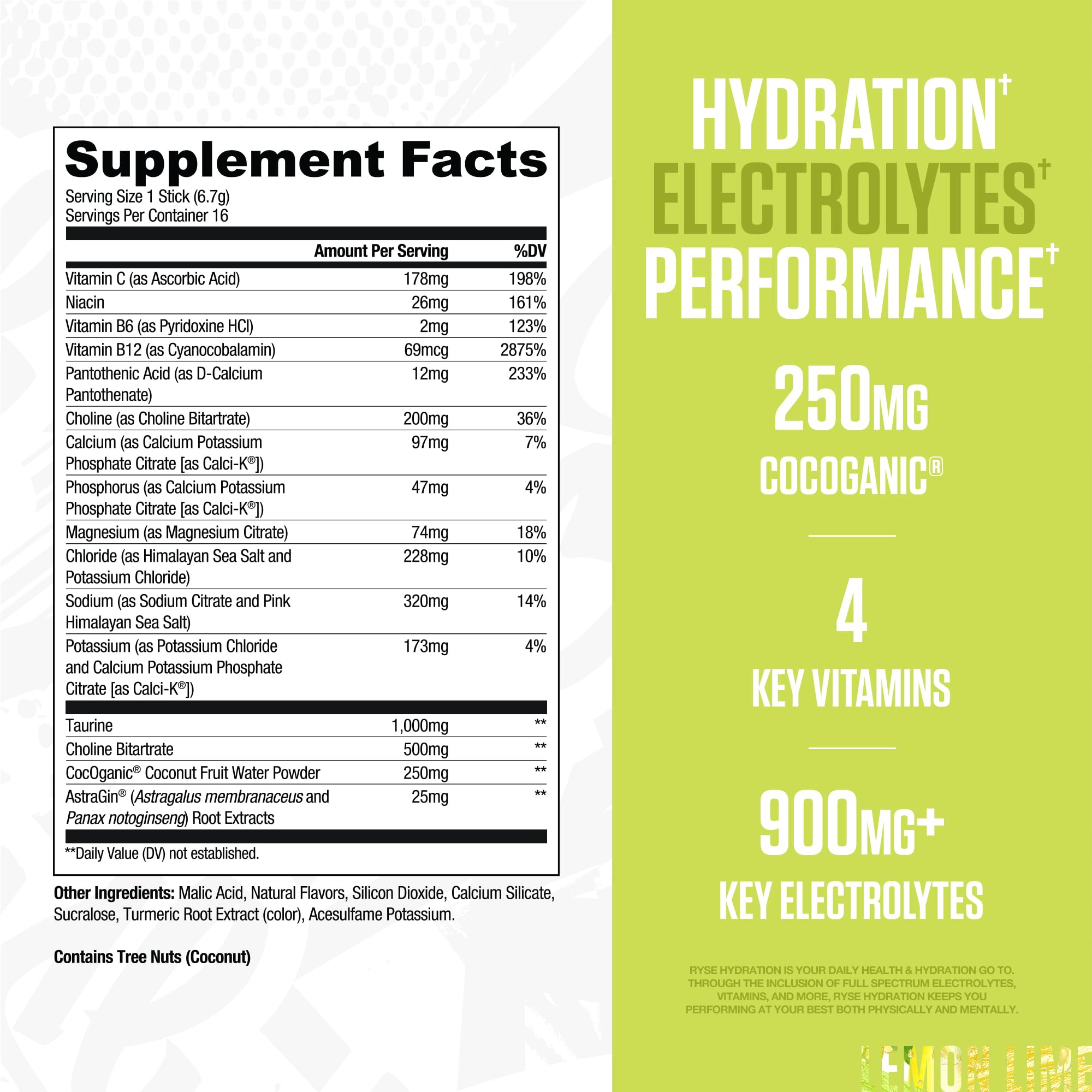 RYSE Up Supplements sobre abierto mostrando polvo fino y beneficio de mezcla rápida