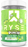 RYSE Up Supplements frasco frontal mostrando la marca y beneficio de energía