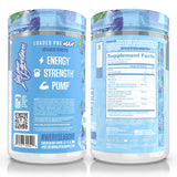 Atleta en gimnasio con shaker de Loaded Pre Max RYSE antes de entrenar