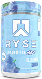 RYSE Up Supplements bote frontal de Loaded Pre Max mostrando diseño y sabor