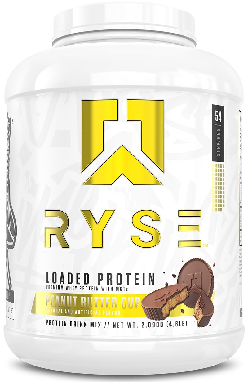 RYSE Up Supplements envase frontal mostrando la etiqueta y beneficios
