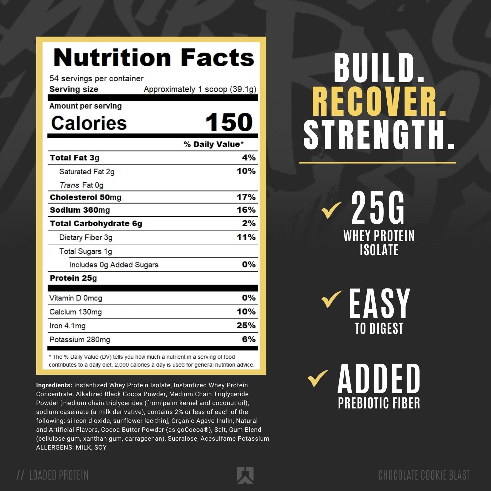 RYSE Up Supplements textura en cuchara cremosa fácil de mezclar