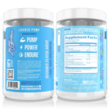 RYSE Up Supplements bote sobre banco de gimnasio sugiriendo uso pre-entreno