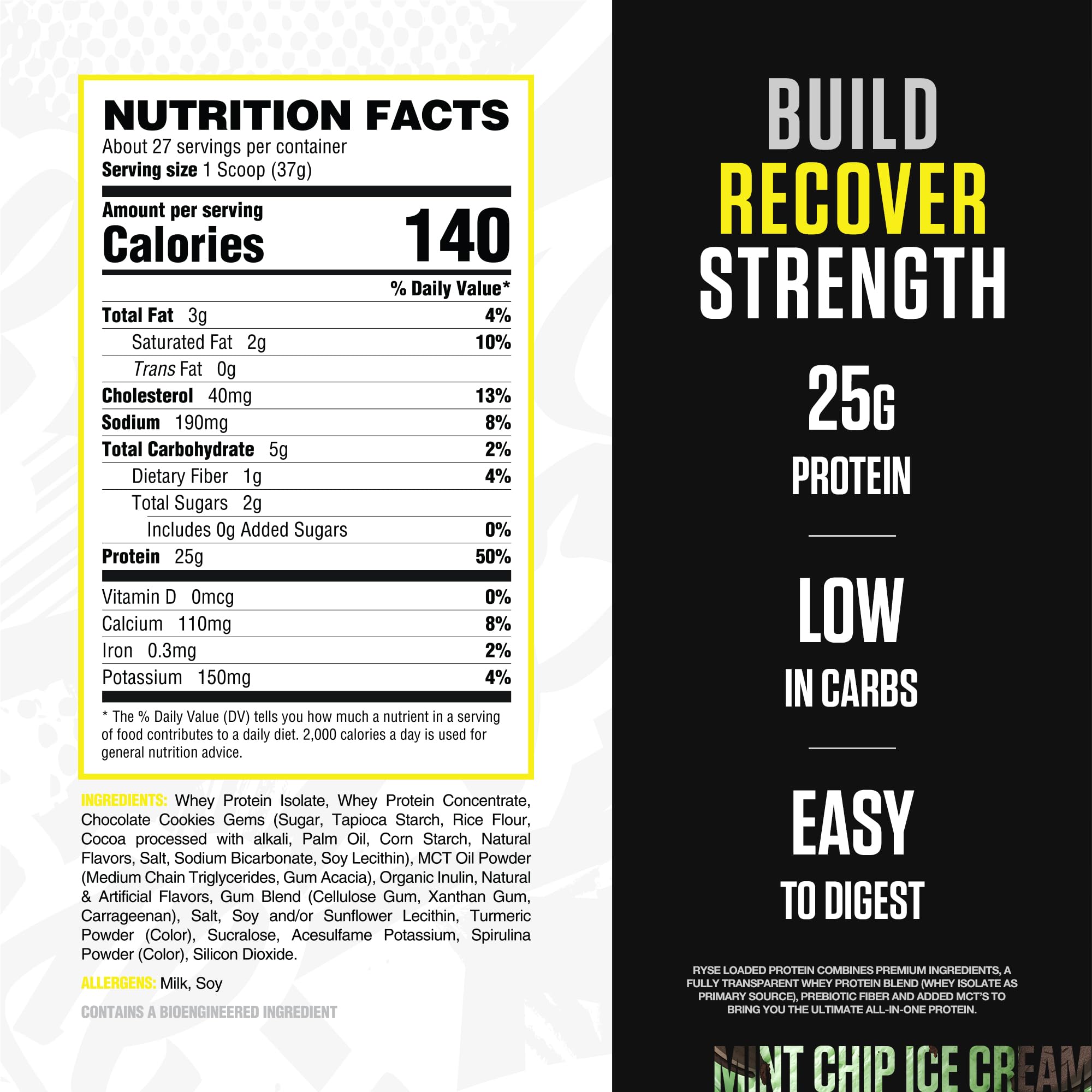 RYSE Up Supplements textura cremosa en cuchara destacando mezcla suave