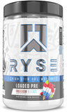 RYSE Up Supplements frente del envase Freedom Rocks mostrando diseño y beneficio energético