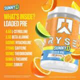 RYSE Up Supplements cuchara medidora con polvo, dosificación precisa y práctica