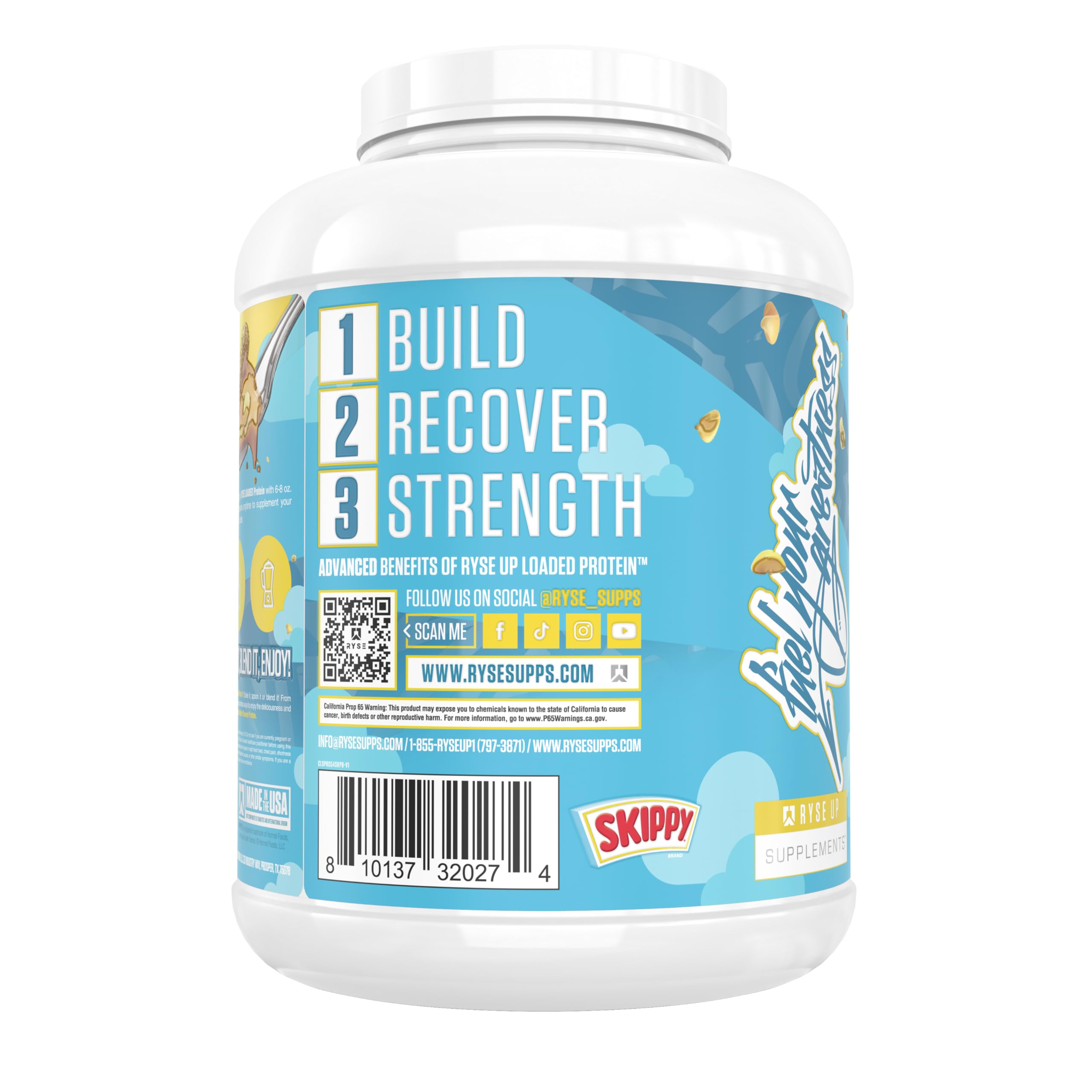 RYSE Up Supplements textura cremosa del polvo fácil de mezclar y sabrosa