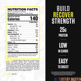 RYSE Up Supplements textura del polvo en primer plano fácil de mezclar