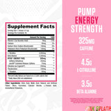 Ryse Up Supplements detalle del polvo rosado que resalta solubilidad y sabor