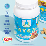 RYSE Up Supplements batido preparado en vaso listo para consumir post-entreno