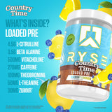 RYSE Up Supplements batido preparado en vaso, efecto energético y sabor real