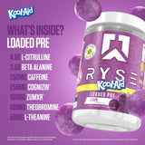 RYSE Up Supplements bebida preparada en vaso, energía lista antes de entrenar