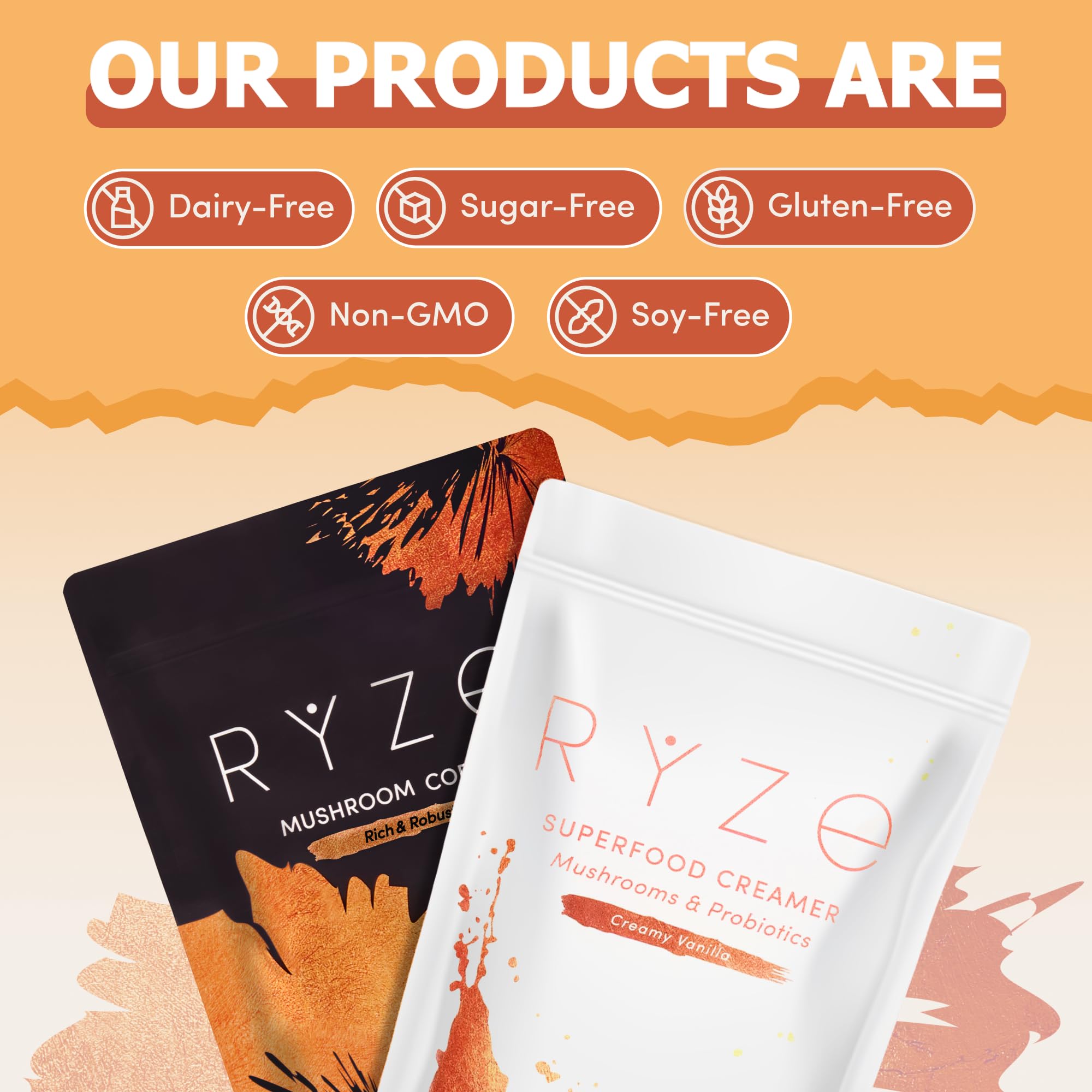 RYZE SUPERFOODS escena de desayuno mostrando uso diario y estilo de vida