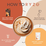 RYZE SUPERFOODS etiqueta nutricional visible para verificar ingredientes